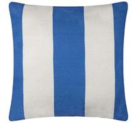 furn. fourrer. Housse de Coussin d'Extérieur Tissée Deck Stripe - Blanc/Bleu - 59x59cm