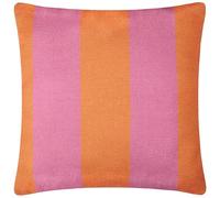 furn. fourrer. Housse de Coussin d'Extérieur Tissée Deck Stripe - Orange/Rose - 59x59cm