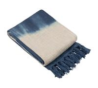 furn. fourrer. Jeté à Franges en Coton Teint Dipe Mizu