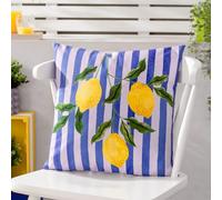 furn. Housse de Coussin d'extérieur à Rayures Lemons