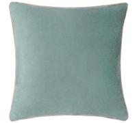furn. Housse de Coussin Meridian - Housse décorative de Luxe en Velours passepoilé contrasté (Minéral/Fard à Joues - 45x45cm)