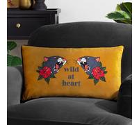 Furn. Inked Wild Housse de Coussin passepoilée en Velours