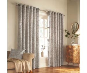 Furn Irwin Ringtop Rideaux Oeillet (Paire) - Prêts - Polycoton - Pierre - 168Cm X 137Cm, Coton, Pierre, 168 X 137 Cm (66" X 54" Pouces)