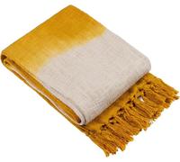 Furn - Jeté de lit "Mizu", couleur détrempée RV3167 (170 cm x 130 cm) (Ocre)