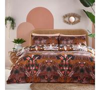 Furn - Jungle - Ensemble linge de lit "Kaihalulu" réversible RV2963 (Lit double) (Kakaobeere)