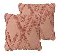 Furn. Kamjo Lot de 2 Coussins rembourrés en Polyester Motif géométrique