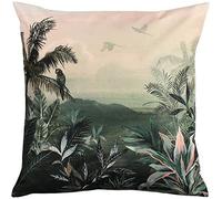 furn. Magasin. Housse de Coussin extérieur de la Jungle, Polyester, Blush/forêt