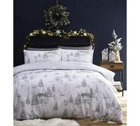 furn. Midwinter Housse de Couette Toile, Polycoton, Neige, King