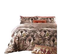 furn. Palm Malaisie Housse de Couette et taie Set, Polycoton, Dusky Fard à Joues, Célibataire