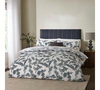 furn. Parure de lit Hoem Lauro - Parure de lit réversible en Coton mélangé Motif Feuilles botaniques (Dusk - Super King), Crépuscule