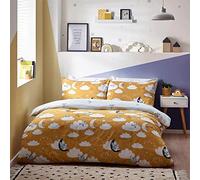 furn. Peter Rabbit™ Sleepy Head Double Duvet Cover Set, Polyester, Cotton, Ochre