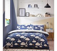 furn. Peter Rabbit™ Sleepy Head Single Duvet Cover Set, Polyester, Cotton, Blue