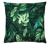 furn. Psychedelic Jungle Housse De Coussin - Résistant À L Eau Coloré Tropical Feuille Extérieur Housse Décorative (Vert - 43x43cm)
