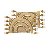 furn. Rainbow Tuft Lot de 2 Coussins Garnis de Polyester