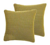 furn. Rowan Polyester Filled Cushions (Twin Pack), Ochre, 45 x 45cm