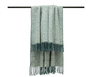 Furn Weaver Chevrons Throw - Acrylique - Turquoise - 130Cm X 180Cm, Acrylique, Turquoise, 130Cm X 180Cm (51" X 71" Pouce)