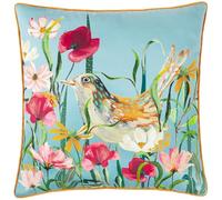 furn. Wylder Coussin Riche en Plumes Chenille Imprimé Nature Marais Bird Meadow - Multicolore - 45x45cm