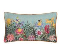 furn. Wylder Nature Country Wilds Blossom Meadow Coussin rempli de Plumes imprimé - Bleu Ciel - 30 x 50 cm