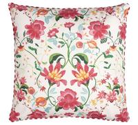 furn. Wylder Nature Housse de Coussin d'Extérieur Floral Claudia - Rouge Bonbon - 45x45cm