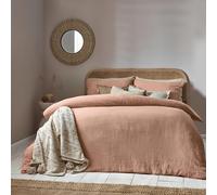 Yard Lark Muslin Cotton Duvet Cover Set, Pink Clay