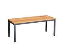 furni24 Banc, Acier allié, Anthracite, 100 cm