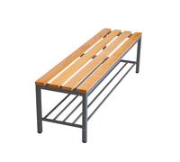 furni24 Banc de vestiaire avec grille à chaussures l x H x P : 150 x 42 x 40 cm - Banc de vestiaire - Banc de vestiaire - Banc de vestiaire - Banc de sport en bois véritable pour salle de sport