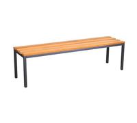 furni24 Banc pour vestiaires L x H x P : 200 x 42 x 40 cm, Banc de vestiaire, Banc de vestiaire, Banc de Sport, Banc avec Bois véritable pour Salle de Sport (Anthracite, 150 cm)