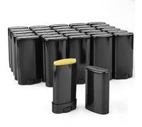 Furnido Lot de 30 flacons de déodorants de voyage vides en plastique pour baume à lèvres Chapstick, baume à lèvres, bâtons de lotion, baume, lotion solide faite maison, déodorant de taille d'échantillon, noir