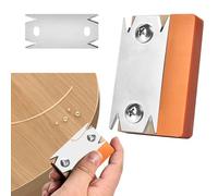 Furnierkantenschneider, Rabot Manuel Portable pour Chants, Rabot de Chanfreinage, Rabot à Bois, Défonceuse à Main pour Bois PVC ABS, Rabot à Chanfreiner, Outil de Déburrage Orange+Lame de Rechange