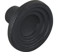 Furnipart Bouton de meuble Fleur Ø 46 mm - Bouton de meuble vintage en métal - Bouton rond antique en fonte noire