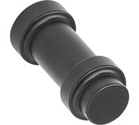 Furnipart Bouton de meuble Pillar Ø 11,4 mm - Bouton rond noir - Bonne prise en main, zinc moulé sous pression, noir mat