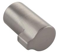 Furnipart Bouton de meuble Scope Ø 16 mm - Bouton de meuble avec élément de poignée - Poignée pour meuble - Zinc moulé sous pression effet acier inoxydable