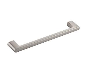 Furnipart Diner LA Poignée de meuble élégante en zinc moulé sous pression Effet acier inoxydable 160 mm Largeur 180 mm