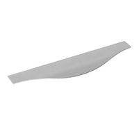 furnipart Malibu-Curve Barre de poignée incurvée en aluminium effet inox Largeur 395 mm