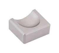 Furnipart Poignée pour armoire Fold LA 32 mm largeur 40 mm - Poignée de porte moderne avec poignée encastrée - Bouton de meuble en zinc moulé sous pression effet acier inoxydable