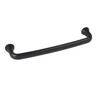 Furnipart Provence LA160 Poignée de meuble en fonte avec socle Ø 18 mm, poignées pour armoires de cuisine, fonte noire