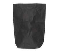 Furniteam Boîte de Rangement, Pot de Fleurs, Laudry Sac, Grande, Lavable, Papier (Lavage à la Main, sèches en l'air), Noir, 30 x 16 x 62 cm