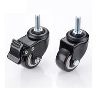 Furniture Caster 1.5 Inch 40mm 360 Rotatable Heavy Duty 50kg Screw Swivel Castor Wheels Trolley Brake Casters(Without Brake)