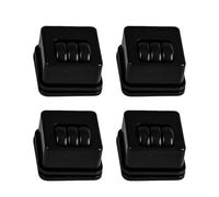 Furniture Casters - 4 Pack 360° Rotating Noise-Reducing Wheels for Chair and Table | Heavy-Duty Roller Casters with Smooth Motion, Floor-Friendly Design for Home Office, 1.25x1.25x1inches White Black