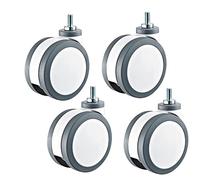Furniture Casters Wheels 3 Inch M12x25 Mute 4Pcs Casters