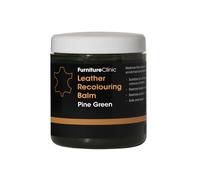 Furniture Clinic Baume de Recoloration du Cuir Vert Pin Crème pour Restaurer la Couleur et Nourrir Le Cuir Délavé, Usé ou Rayé sur Canapé, Meuble, Siège Auto, Chaussures, Sac et Blouson. 16x Teintes