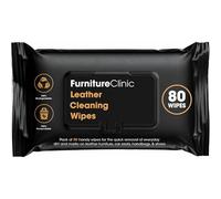Furniture Clinic lingettes nettoyantes cuir - Nettoyant cuir et vinyle : revêtements, canapés, sacs à main, intérieur de voiture, sièges - Lingettes sans résidus ni traces - 80 lingettes