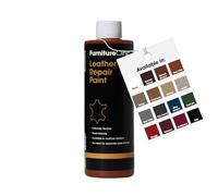 Furniture Clinic Peinture et teinture pour réparation du cuir | Colorant auto-scellant pour des réparations rapides et faciles | Convient aux canapés, sièges de voiture - Brun Clair 250ml