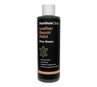 Furniture Clinic Peinture et teinture pour réparation du cuir | Colorant auto-scellant pour une réparation rapide et facile du cuir | Convient aux canapés, aux sièges de voiture - Vert Pin, 250 ml