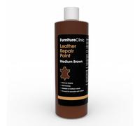 Furniture Clinic Peinture et teinture pour réparation du cuir | Colorant auto-scellant pour des réparations rapides et faciles | Convient aux canapés, sièges de voiture - Marron Moyen 500ml
