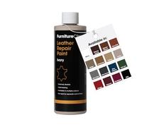 Furniture Clinic Peinture et teinture pour réparation du cuir | Colorant auto-scellant pour des réparations rapides et faciles | Convient aux canapés, sièges de voiture - Ivoie 500ml