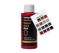 Furniture Clinic Peinture et teinture pour réparation du cuir | Colorant auto-scellant pour des réparations rapides et faciles | Convient aux canapés, sièges de voiture - Rouge 50ml