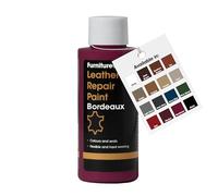 Furniture Clinic Peinture et teinture pour réparation du cuir | Colorant auto-scellant pour des réparations rapides et faciles | Convient aux canapés, sièges de voiture - Bordeaux 50ml