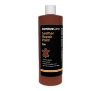 Furniture Clinic Peinture et teinture pour réparation du cuir | Colorant auto-scellant pour une retouche rapide et facile | Convient aux canapés et sièges de voiture en cuir - Brun Clair 500ml