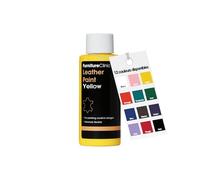 Furniture Clinic Peinture pour cuir - Pour peindre tous les cuirs : chaussures, sacs à main, vêtements, etc. Flexible et durable (jaune, 50 ml)